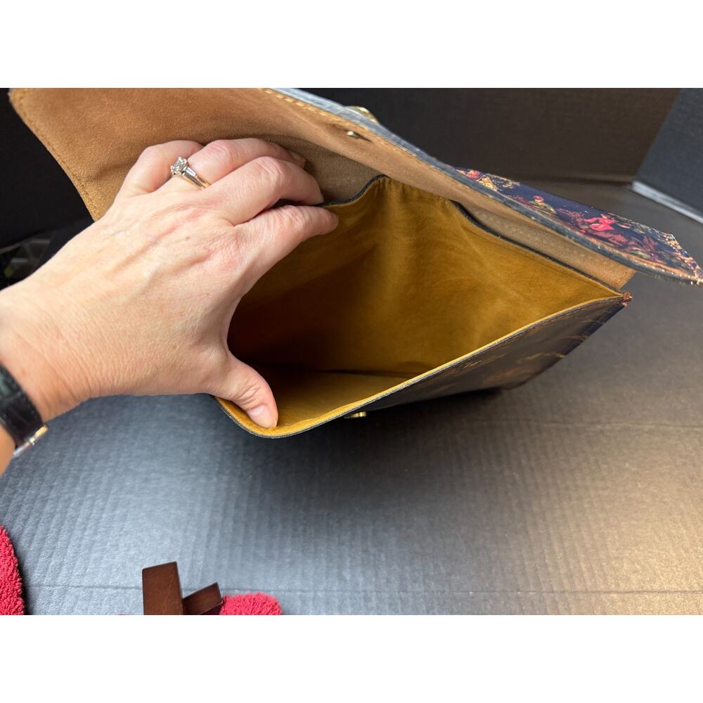 PATRICIA NASH Countryside Leather Pouch Clutch iPad Mini Tablet Case - Picture 8 of 13